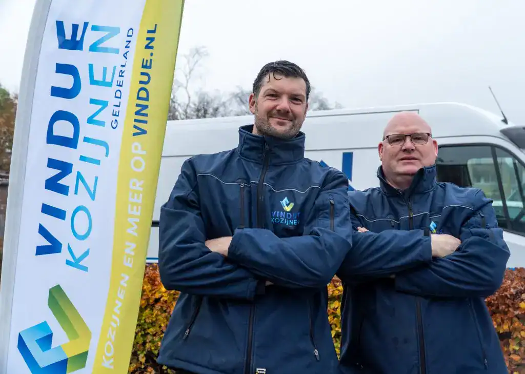 Mark Huntink en Frans Arends van Vindue Kozijnen